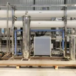 Industrial RO and wastewater treatment plant purifying water efficiently