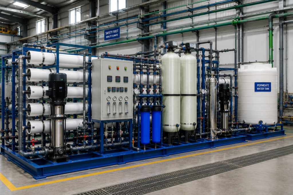 Industrial RO Plant Manufacturer in Delhi NCR - Commercial Reverse Osmosis Water Treatment Systems